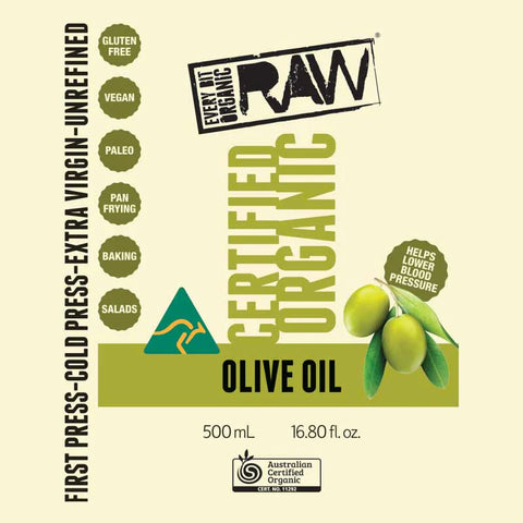Every Bit Oorganic (EBO) RAW Olive Oil 250ml & 500ml