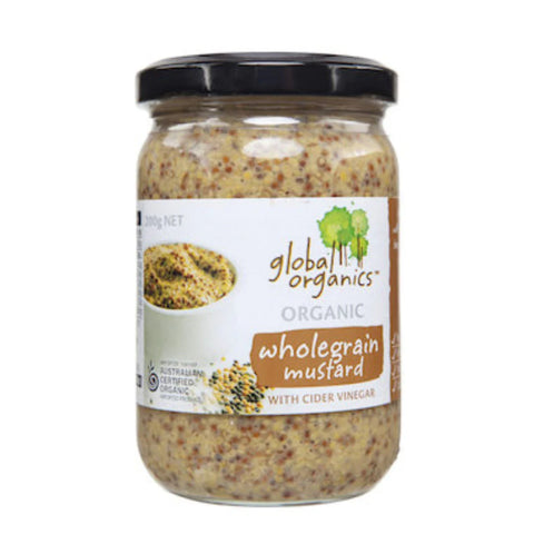 Global Organics Mustard Wholegrain Organic 200g