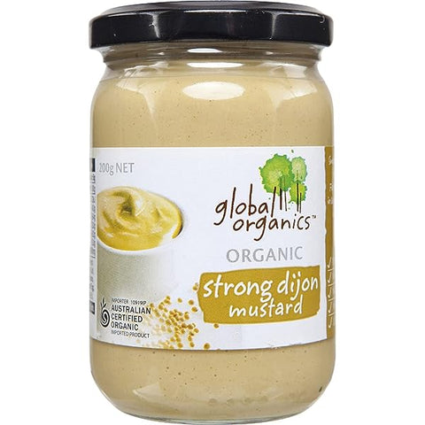 Global Organics Mustard Strong Dijon Organic 200g