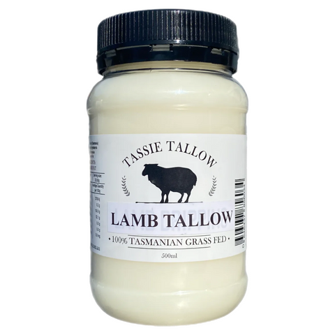 Tassie Tallow - Lamb Tallow | Tasmanian Grass-Fed | 500mL
