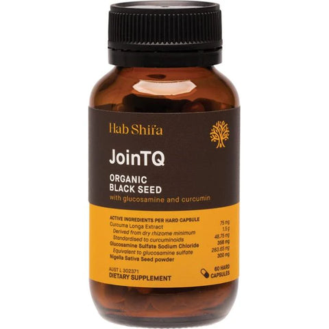 Hab Shifa - JoinTQ+ Organic Black Seed Oil With Glucosamine & Curcumin Vegecaps 60 Caps
