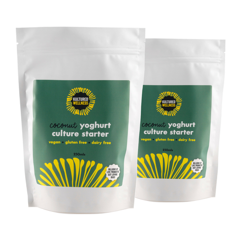Kultured Wellness Yoghurt Culture Starter - 2 packs