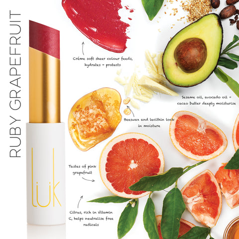 Lük Beautifood Ruby Grapefruit Natural Lipstick