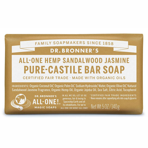 Dr. Bronner's Pure-Castle Soap Bar - Sandalwood 140g