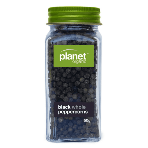 Planet Organic Spices Black Whole Peppercorns 50g