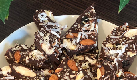 Chocolate Bark with a Boost