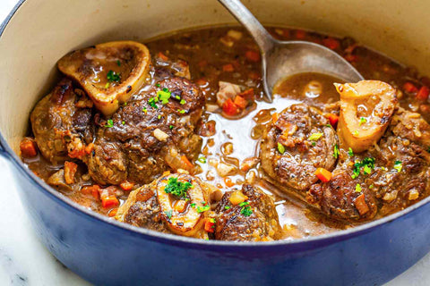 Osso buco in a pot