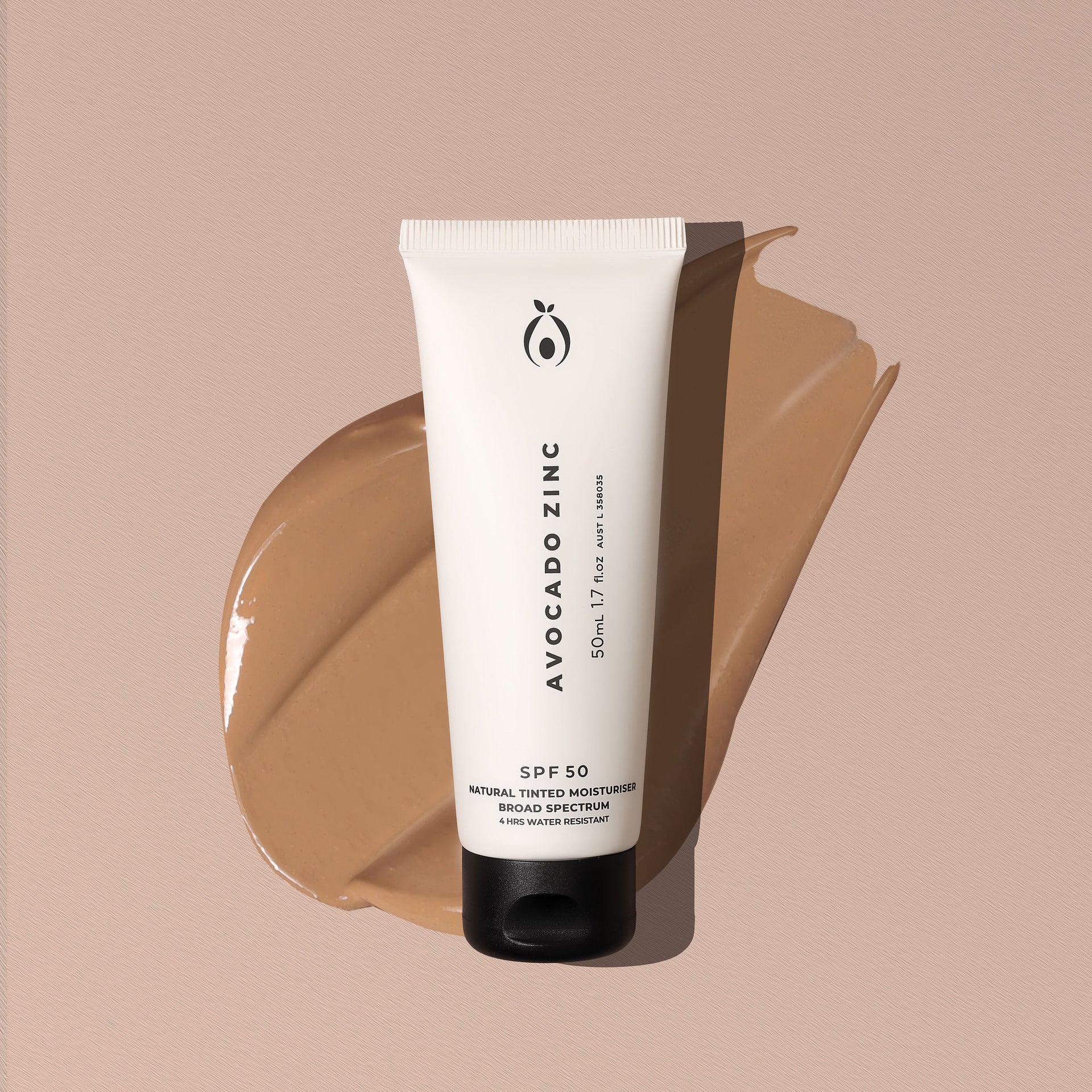 Avocado Zinc | SPF50 Natural Tinted Moisturiser