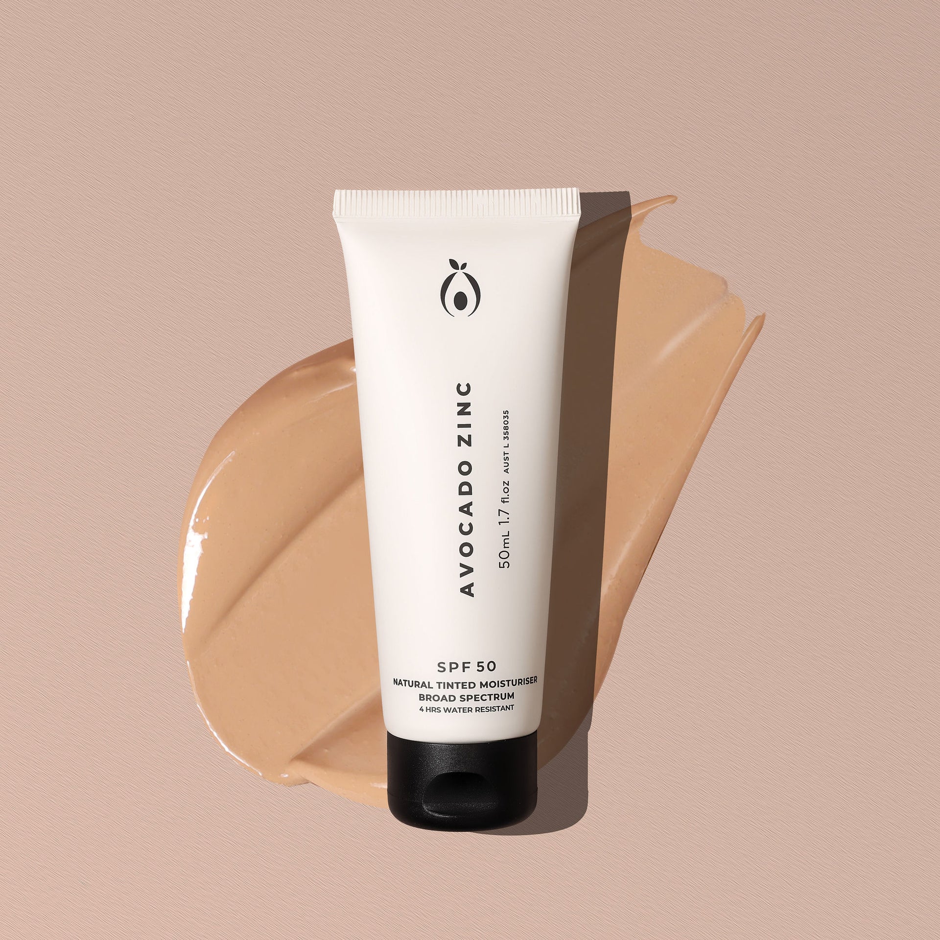 Avocado Zinc | SPF50 Natural Tinted Moisturiser