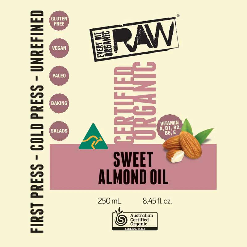Every Bit Organic | Sweet Almond Oil 250ml
