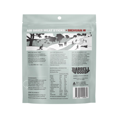 Barbell Foods - Droëwors Chilli - 100g Bag