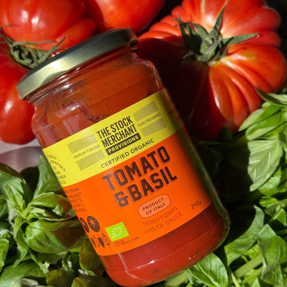 The Stock Merchant | Organic Basil and Tomato Traditional Pasta Sauce