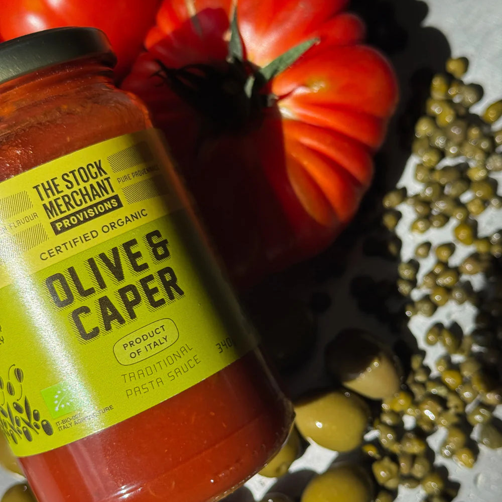 The Stock Merchant | Organic Olive and Caper Traditional Pasta Sauce