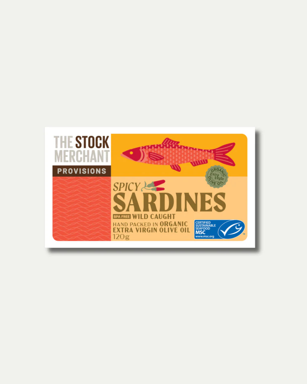The Stock Merchant | MSC Spicy Sardines in Organic EVOO