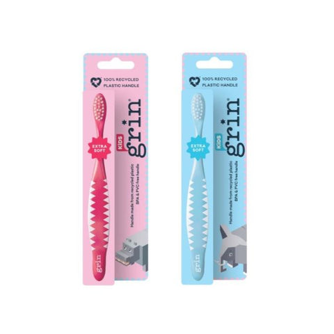 GRIN 100% Recycled Toothbrush Kids Extra Soft