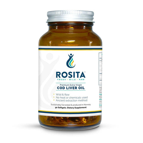 Rosita Cod Liver Oil Premium Extra Virgin 90 Softgels