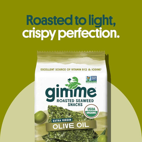 GimMe - Roasted Seaweed Snacks Olive Oil 6x5g