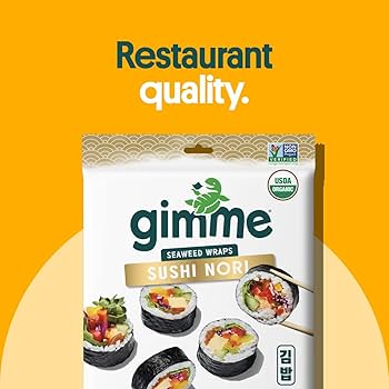 GImMe - Organic Roasted Seaweed Sushi Nori 9 Sheets 23g