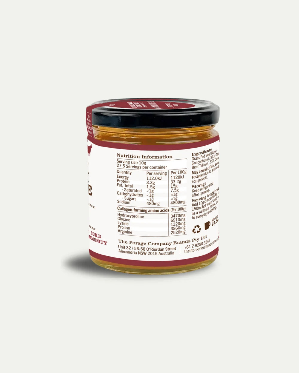 The Stock Merchant | Concentrated Beef Bone Broth | Tallow Enriched