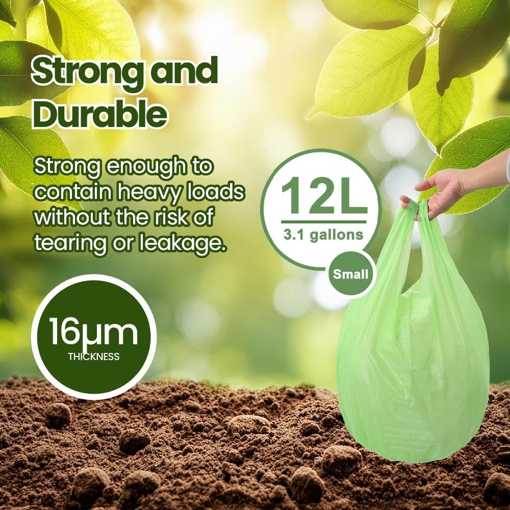 Eco Basics | Biodegradable Garbage Bin Bags 12L - 20 Bags