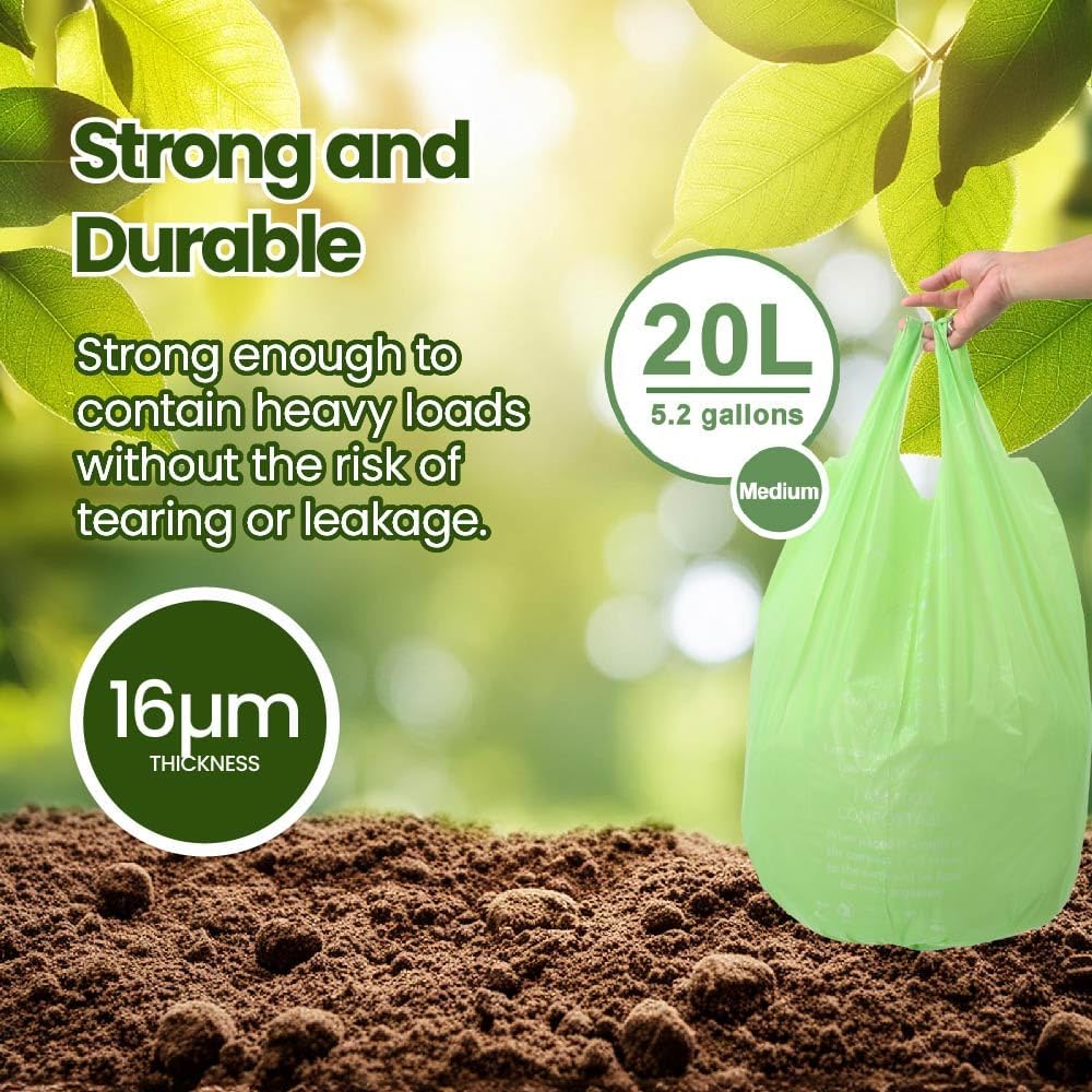 Eco Basics | Biodegradable Garbage Bin Bags 20L – 15Bags