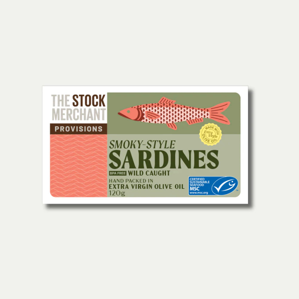The Stock Merchant | MSC Smoky-Style Sardines in Organic EVOO