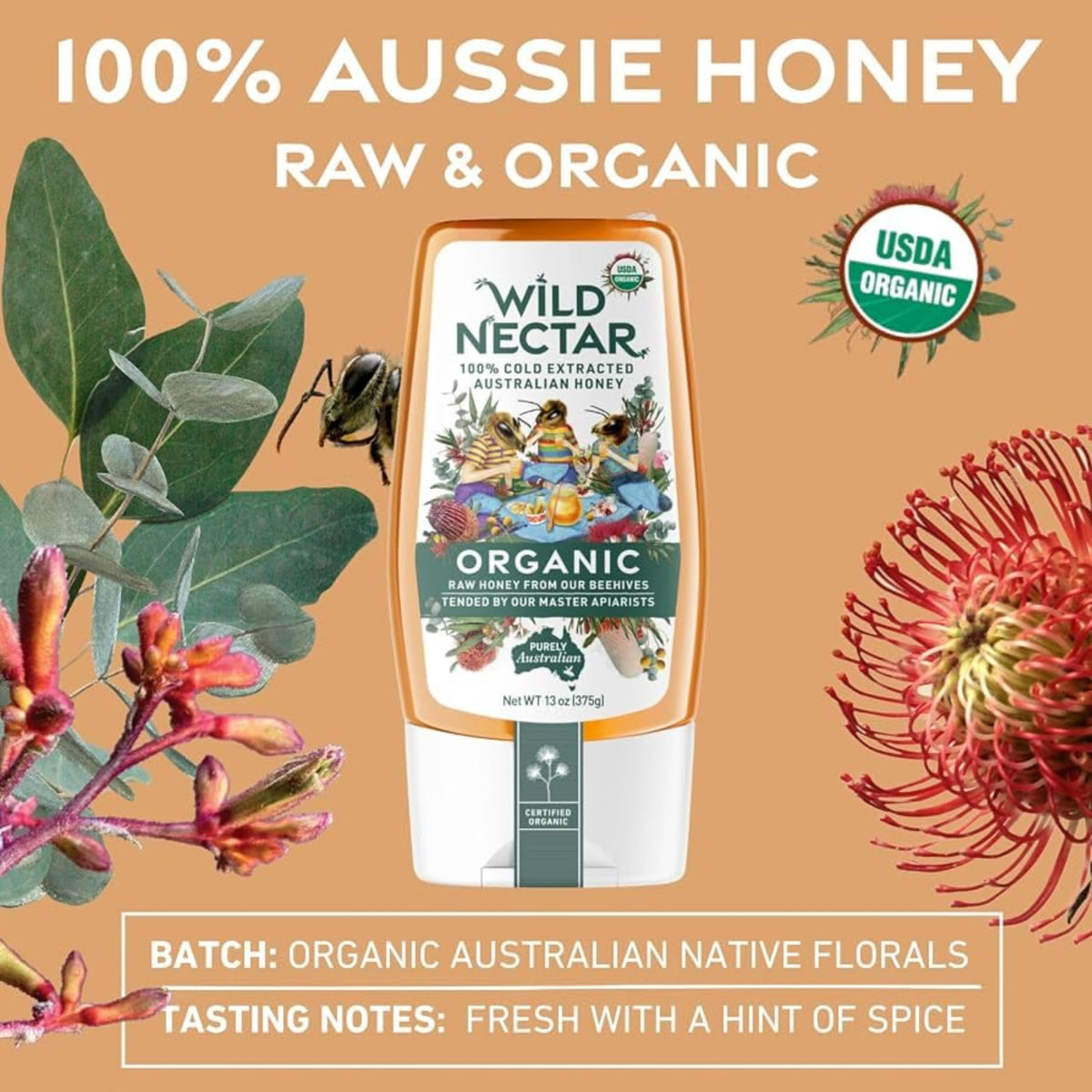 Wild Nectar | Organic Australian Honey Squeeze