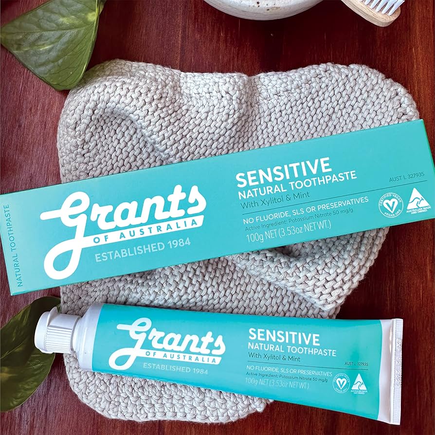 GRANTS Sensitive Natural Toothpaste - Fluoride Free - 100g