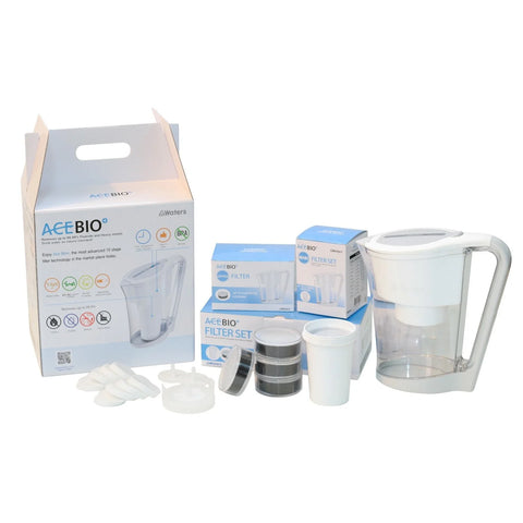 WatersCo AceBio+ 1.0 Litre Alkaline Mineral Water Filter Jug