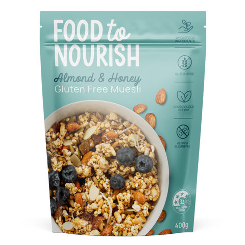 Food To Nourish Gluten Free Muesli Almond & Honey 400g