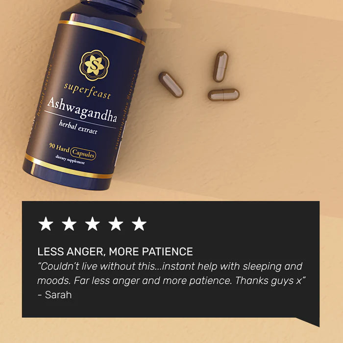 Superfeast | Ashwagandha Capsules | 240 caps bag