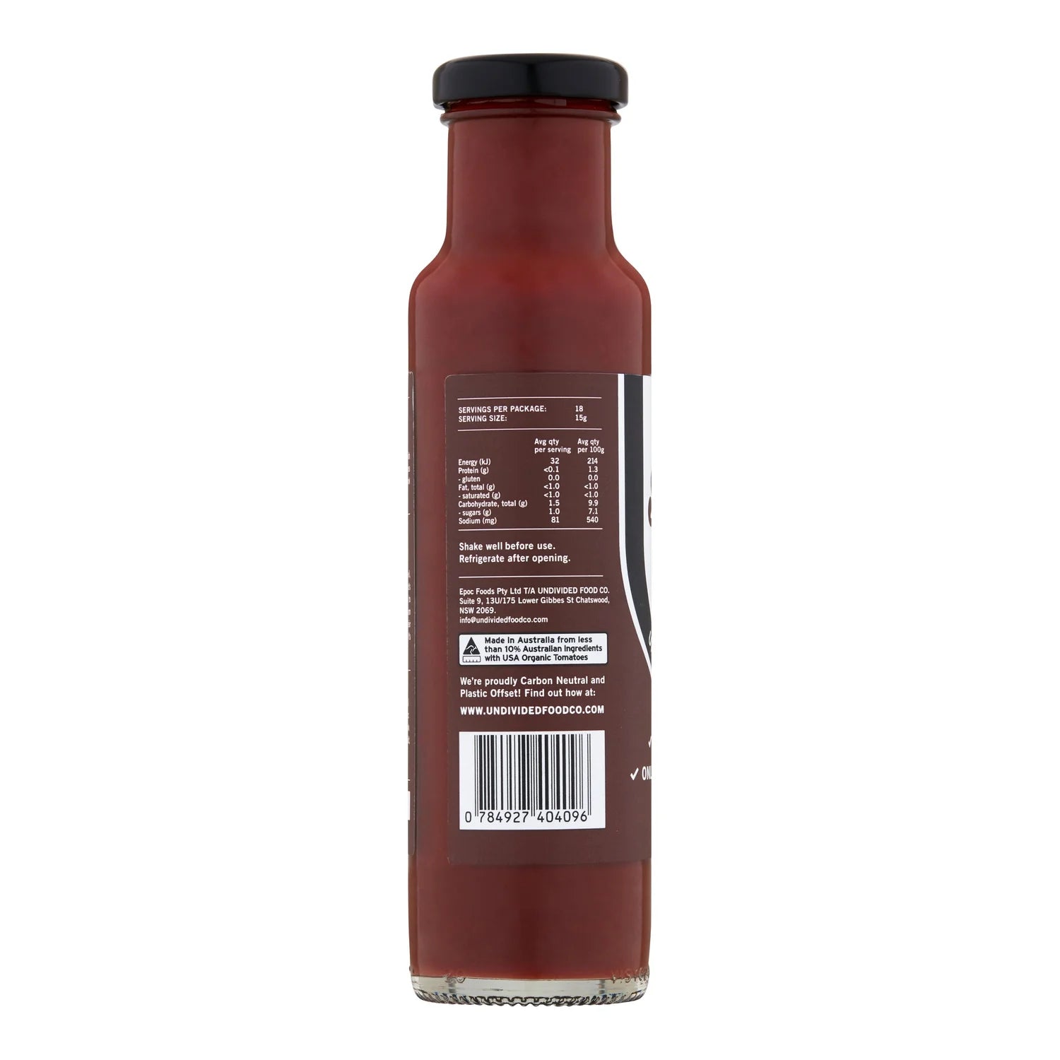 Undivided Food Co. | GOOD Sauce™ BBQ 270g