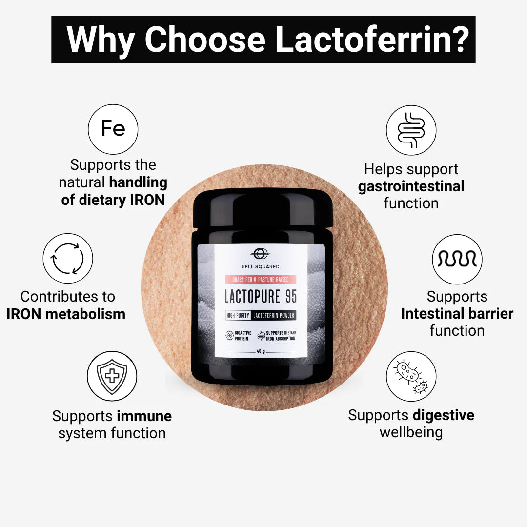 Cell Squared | LactoPure 95 Lactoferrin Powder 40g