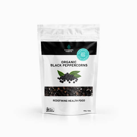 Changing Habits Organic Black Peppercorns 100g