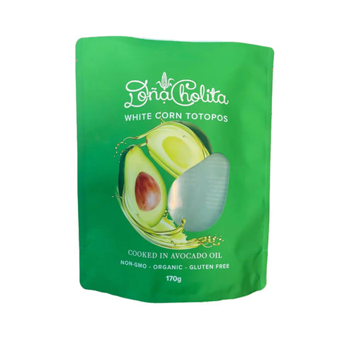 Dona Cholita Organic Avocado Oil White Corn Totopos 170gm