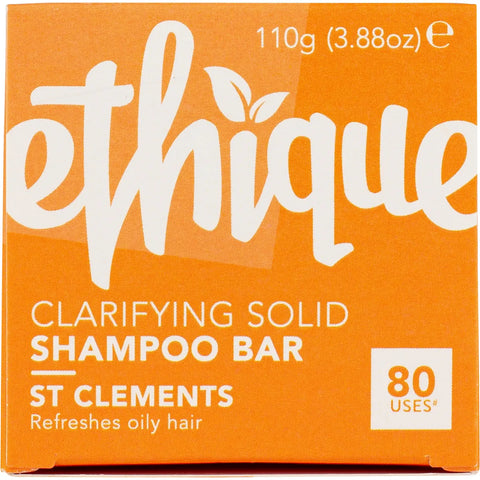 ETHIQUE Solid Shampoo Bar St Clements Oily Hair 110g