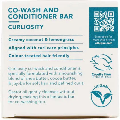 Ethique Solid Conditioner & Co-wash Bar Curliosity - Curly Hair 110g