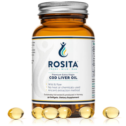 Rosita Cod Liver Oil Premium Extra Virgin 90 Softgels