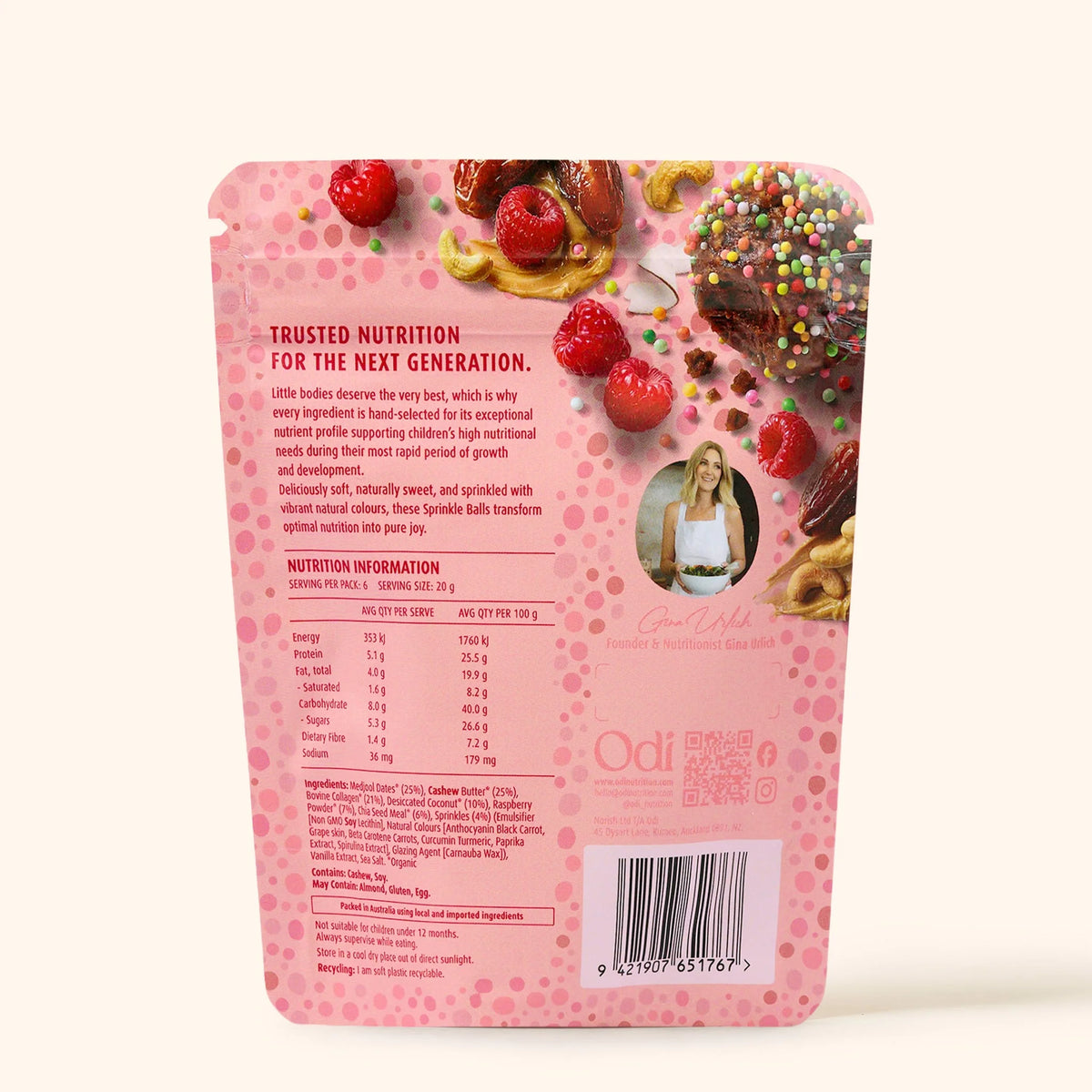 Odi | Organic Berry & Collagen Sprinkle Balls