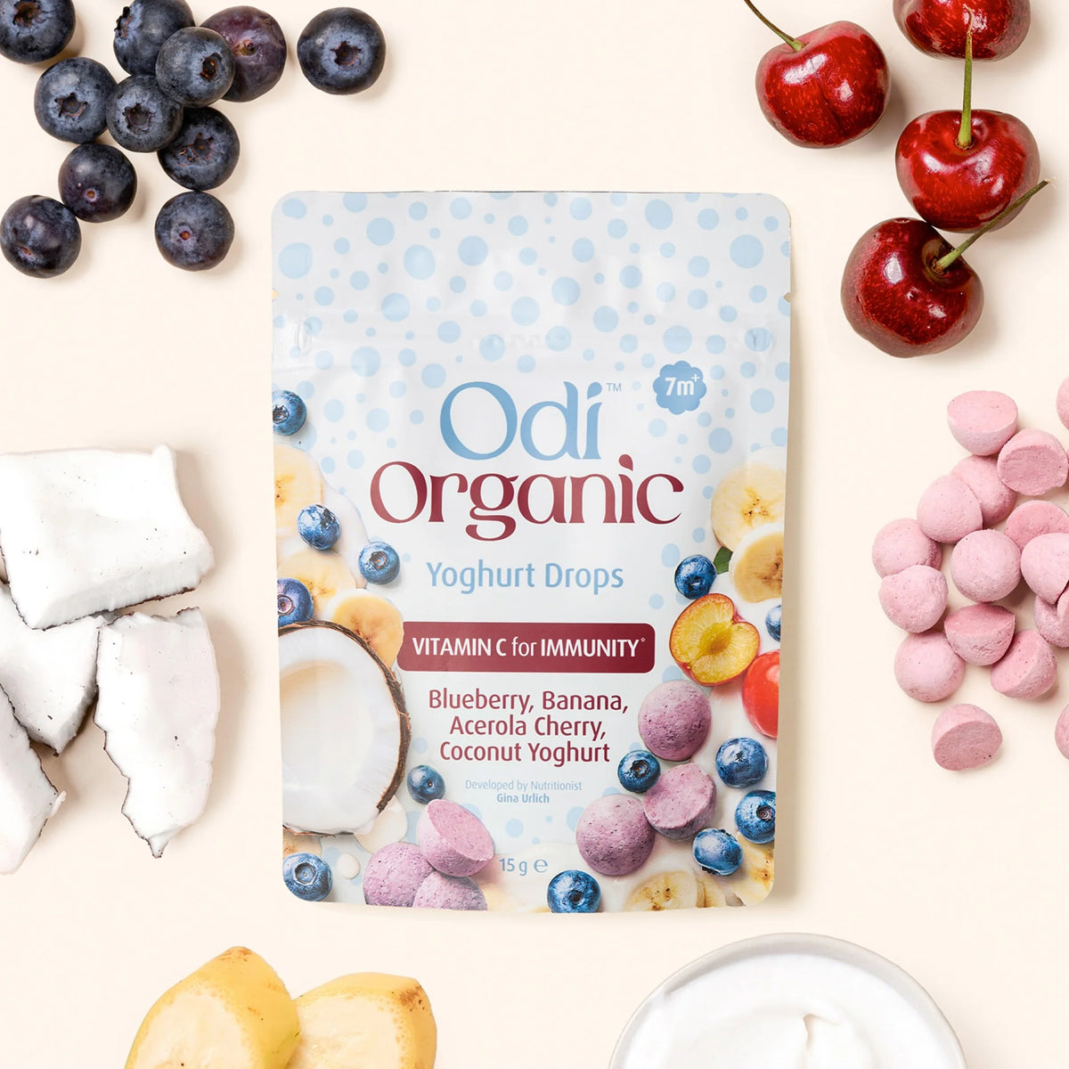 Odi | Organic Yoghurt Drops | Blueberry