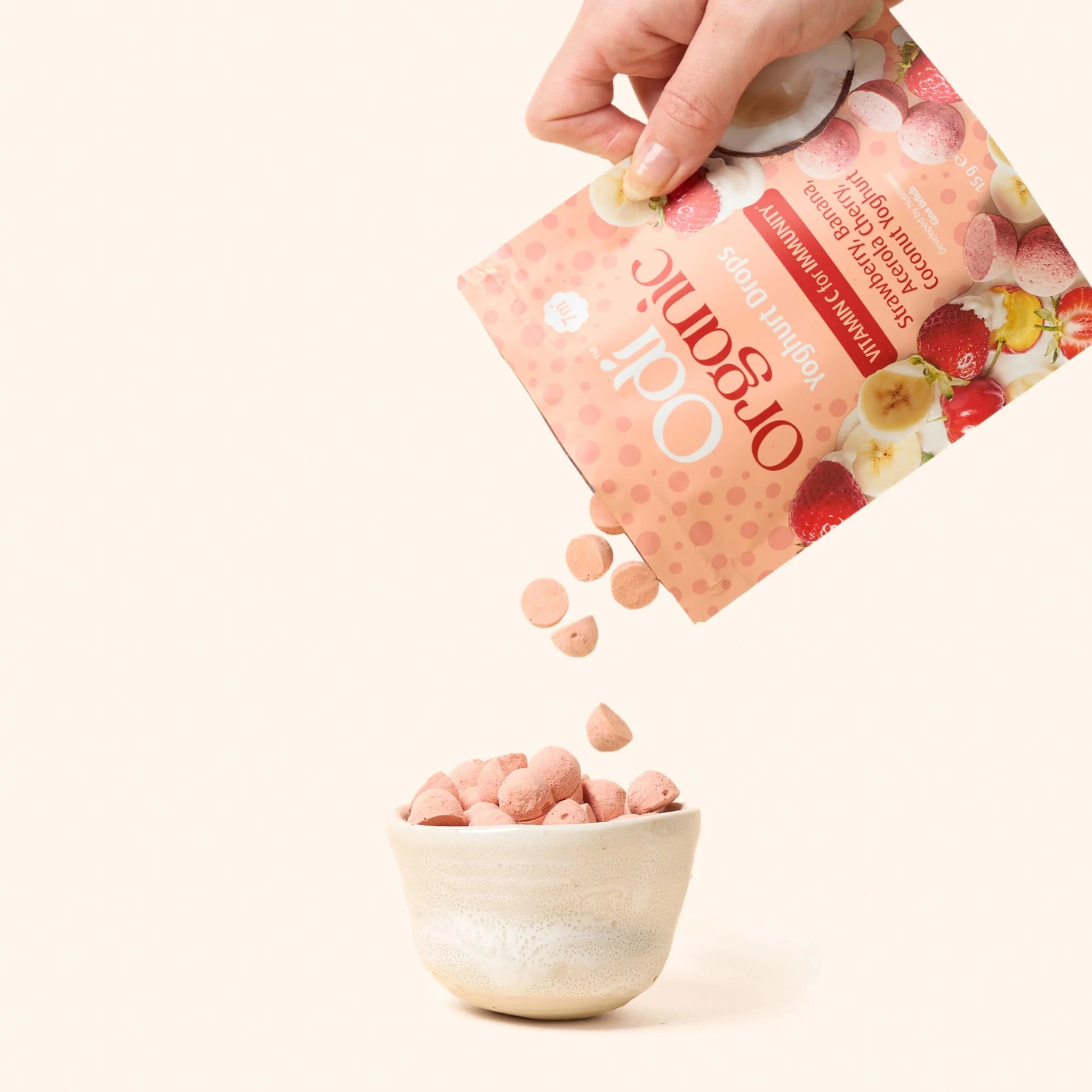 Odi | Organic Yoghurt Drops | Strawberry