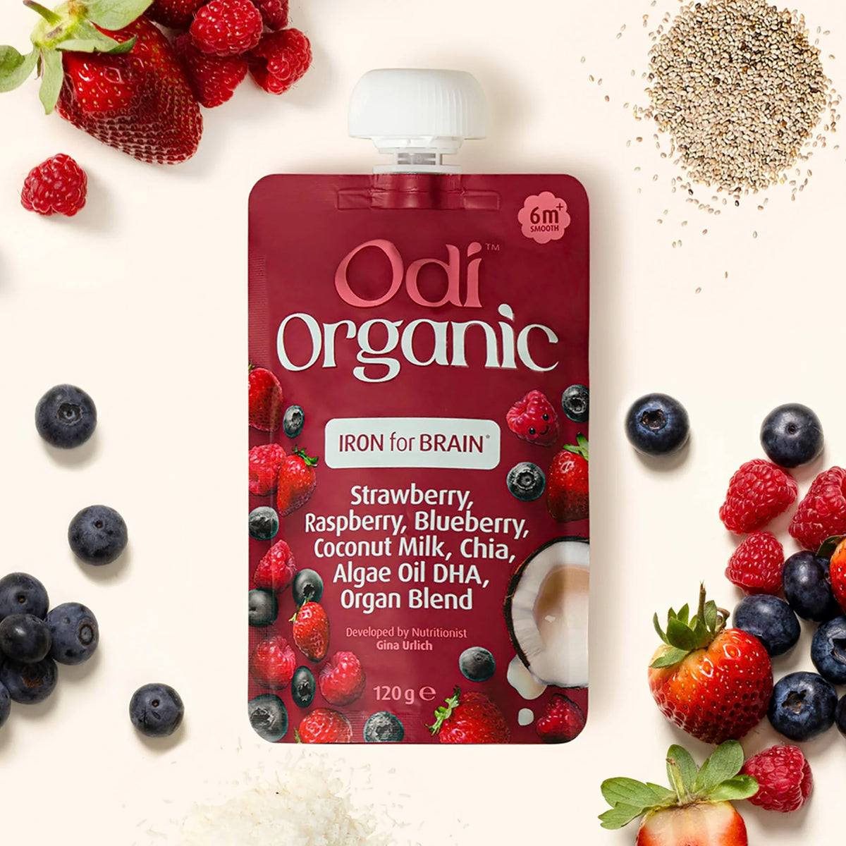 Odi | Organic Baby Puree | Berry & Coconut