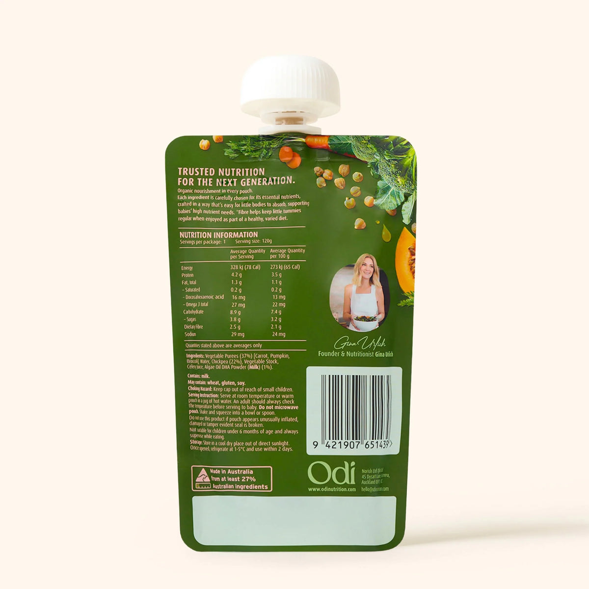 Odi | Organic Baby Puree | Chickpea & Vegetable