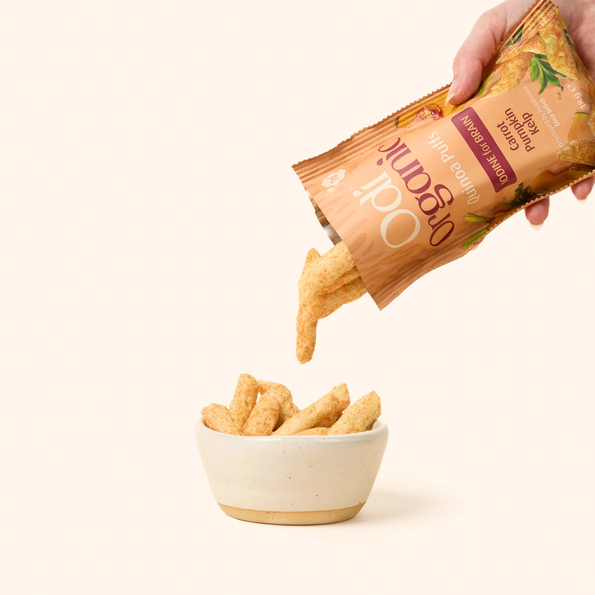 Odi | Organic Quinoa Puffs | Carrot, Pumpkin & Kelp
