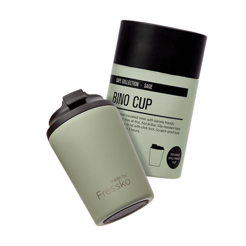 Fressko Bino Reusable Coffee Cup - Sage - 8oz