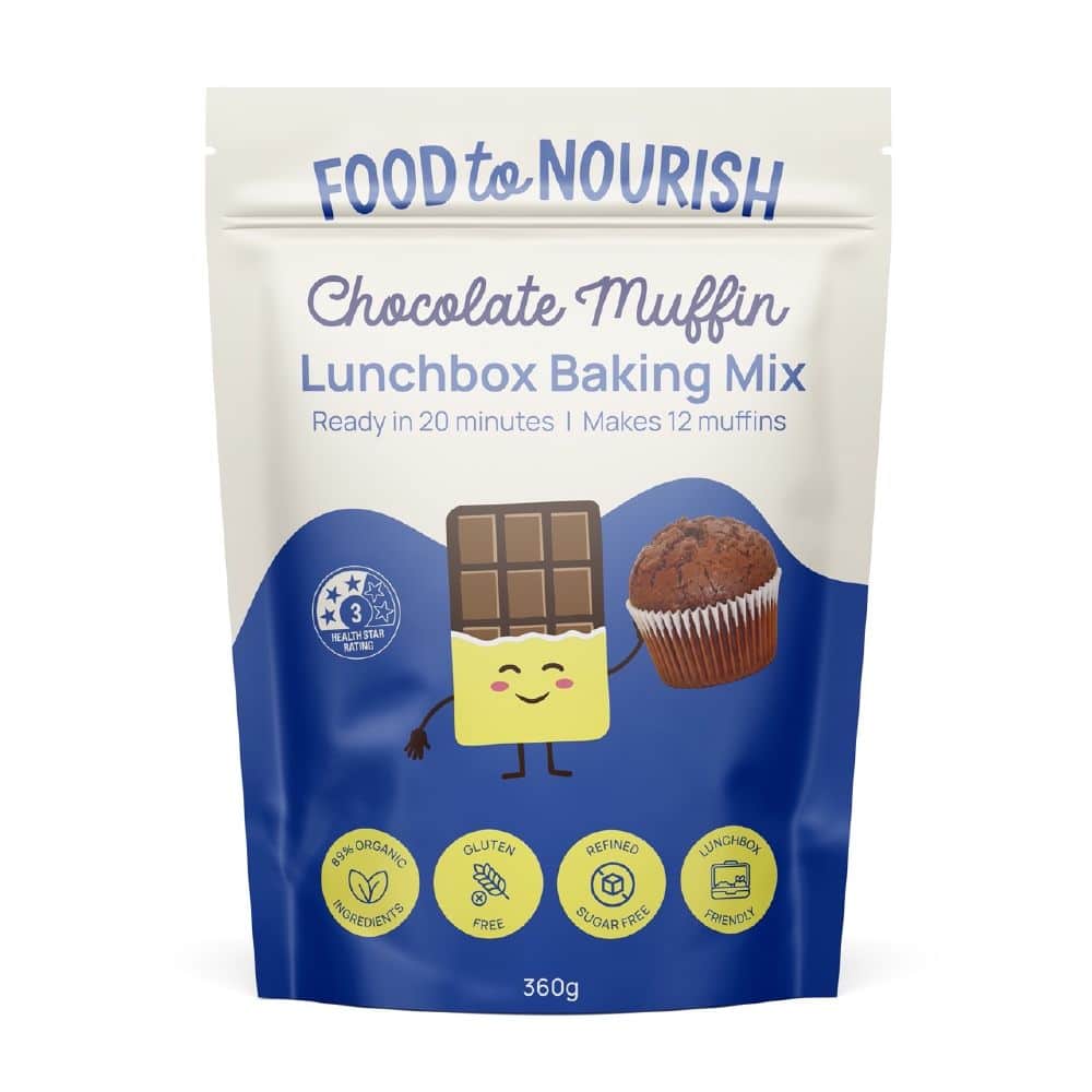 Food to Nourish | Lunchbox Baking Mix Choc Muffin 360g