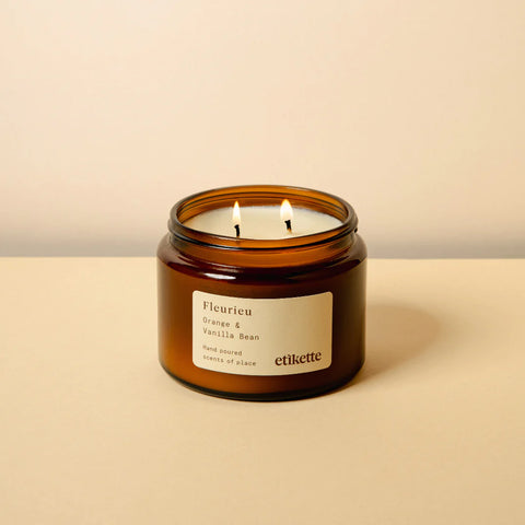 Etikette Fleurieu Candle/Reed Diffuser - Orange & Vanilla Bean