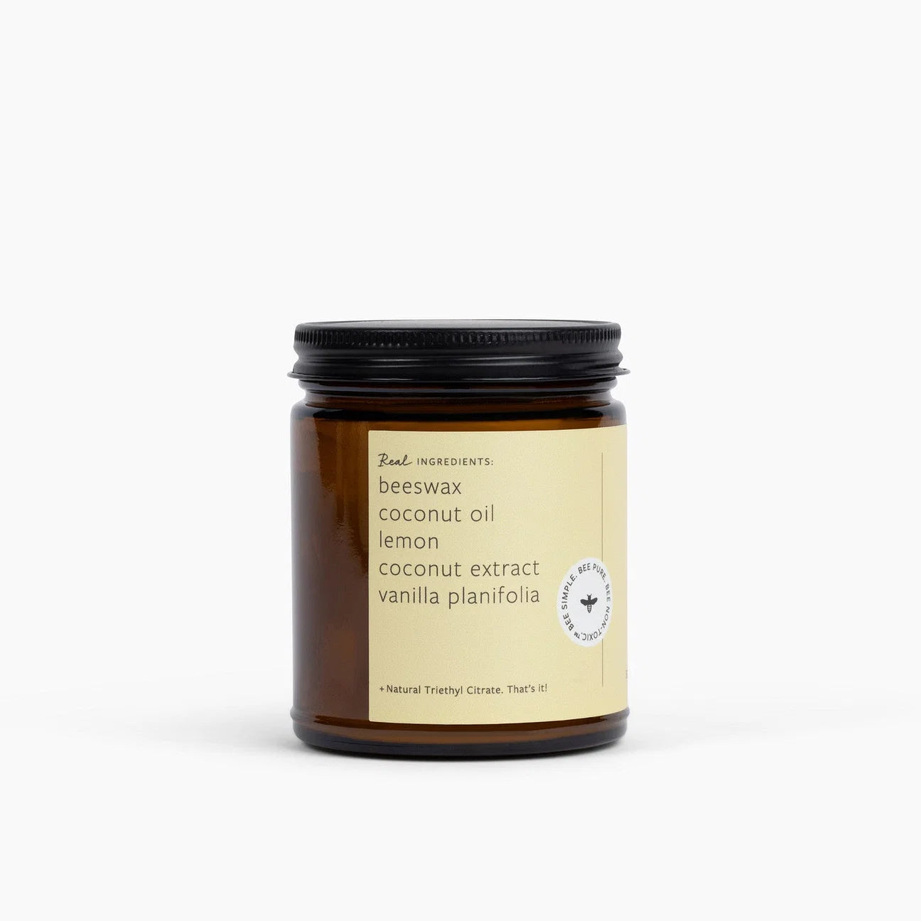 Fontana Candle Co. | Lemon Meringue | Beeswax Wooden Wick Candle
