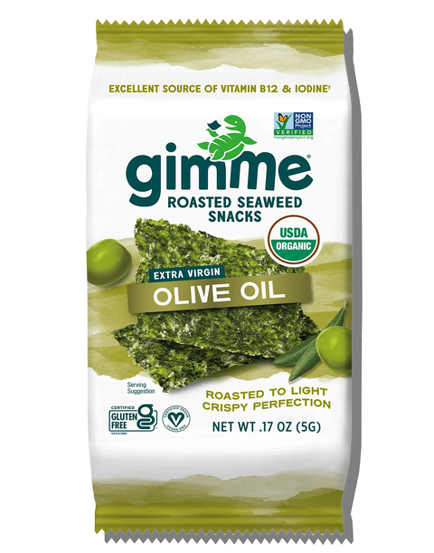 GimMe - Roasted Seaweed Snacks Olive Oil 6x5g