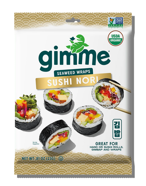 GImMe - Organic Roasted Seaweed Sushi Nori 9 Sheets 23g